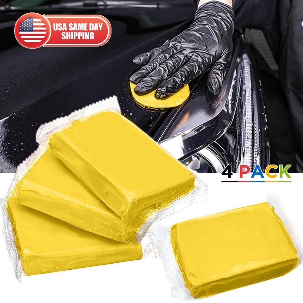 4 Pack 400g Car Clay Bar Auto Detailing Magic Wash Cleaner Premium Grade