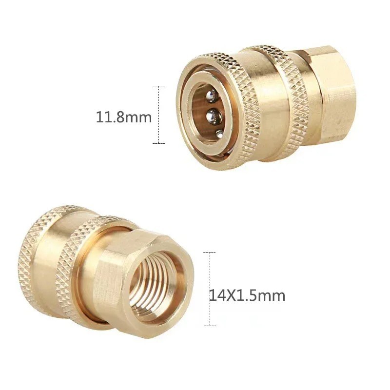 1/4 Quick Connect Pressure Washer Adapter Nozzle Coupler Foam Cannon Connector