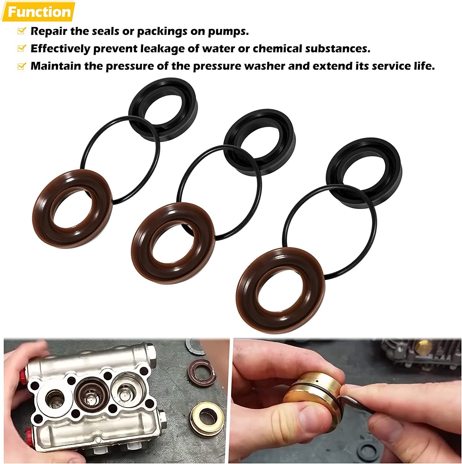 AR1828 Check Valve Kit & AR1857 Pressure Washer Packing Kit for Annovi Reverberi