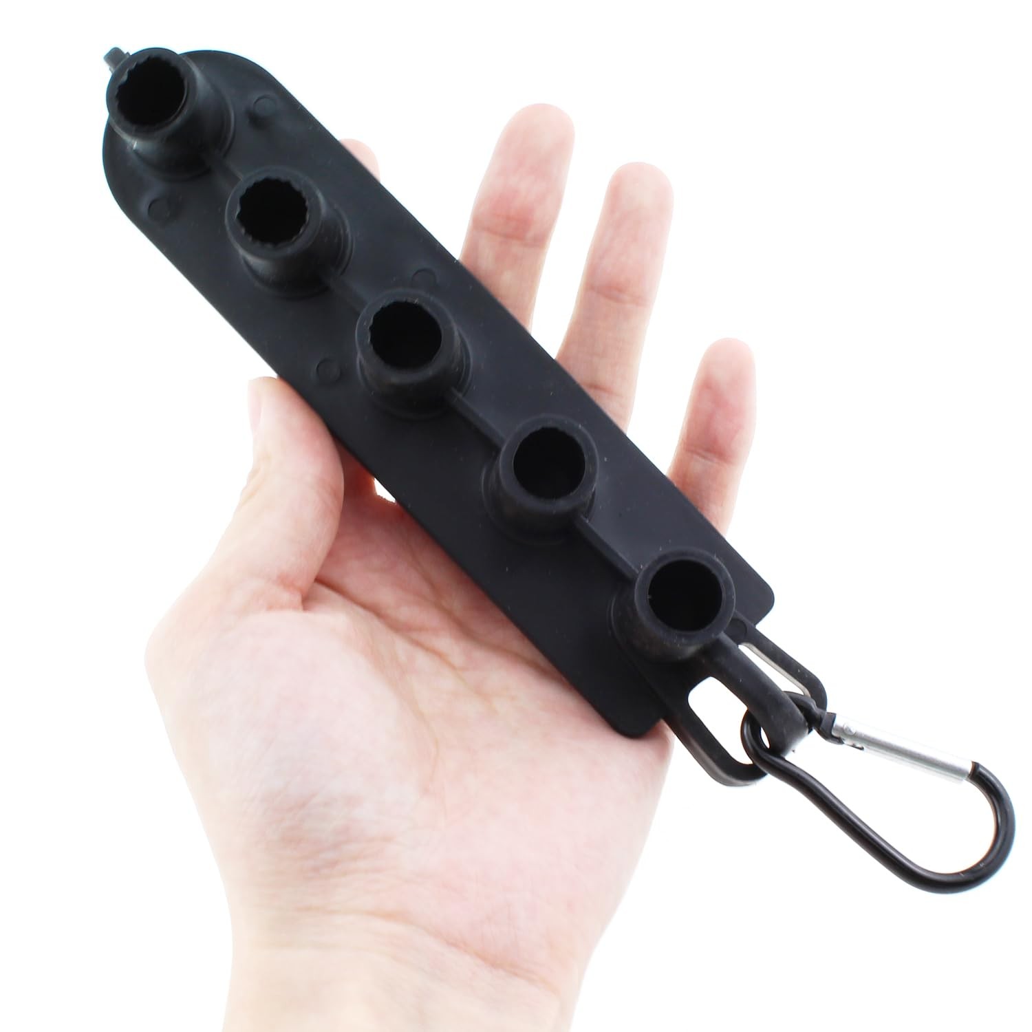 High Pressure Washer Nozzle Holder Stands 5 Tips Anti-Drip Black Storage Rack