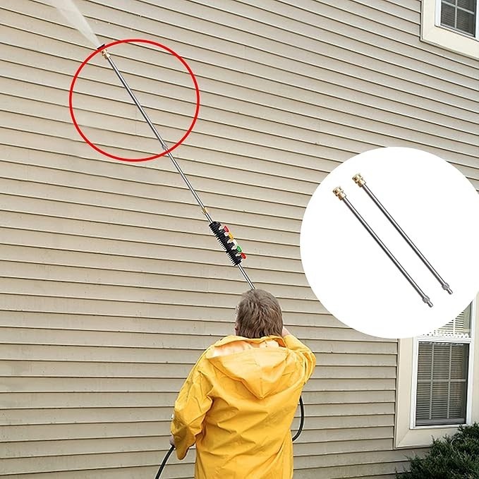 Pressure Washer Extension Wand, 17 Inch Stainless Steel, Power Lance, 2 Pack