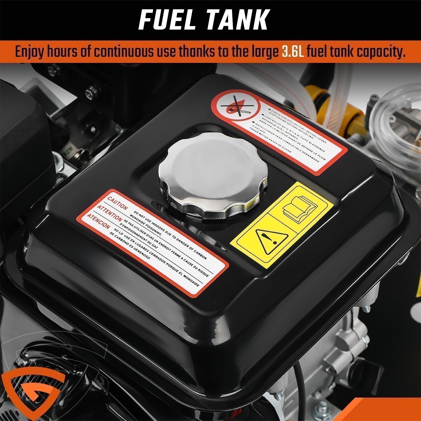 3500 PSI 212cc Gas Pressure Washer Gas Powered Washer 2.6 GPM 5 Nozzles 240BAR