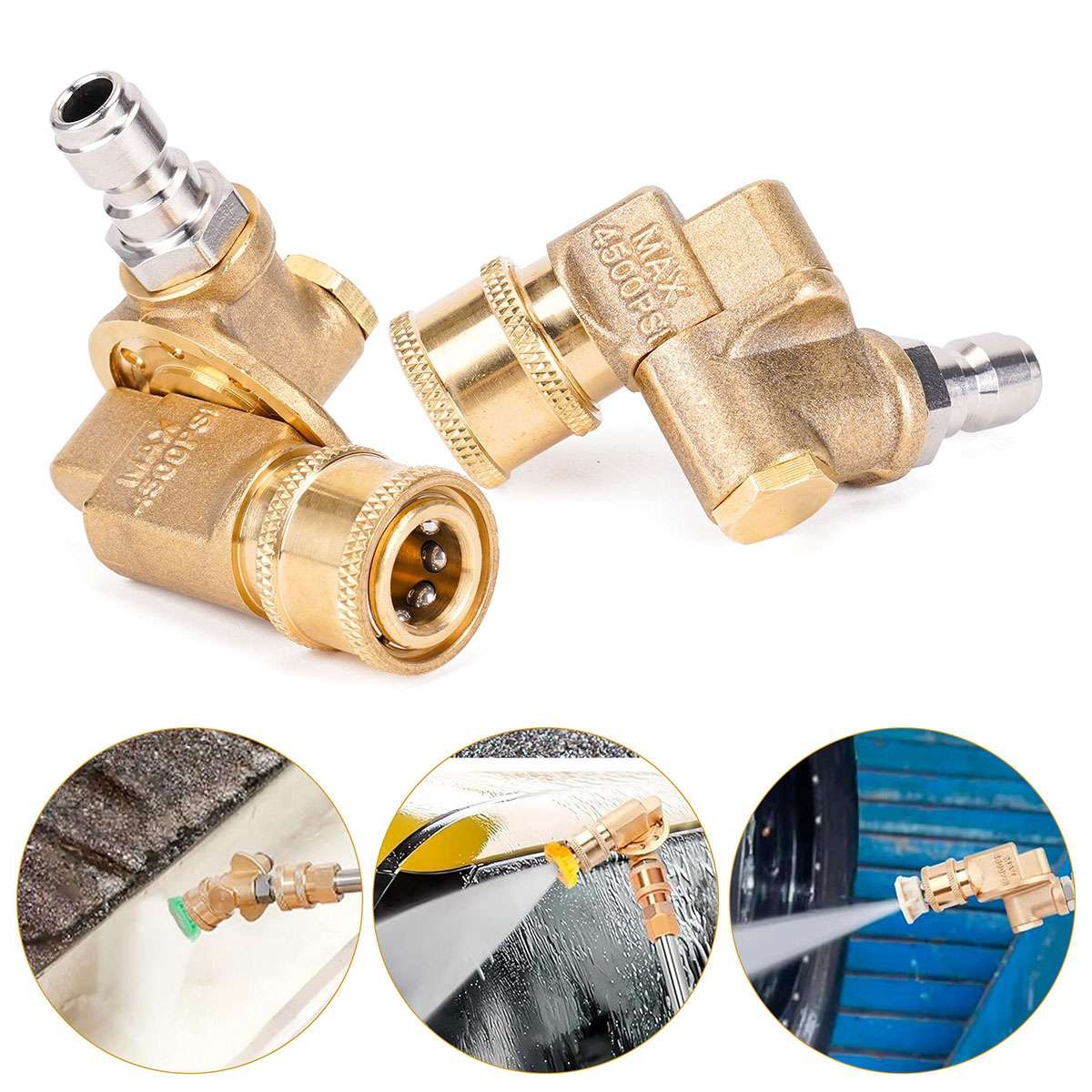 Pivoting Coupler High Pressure Washer 1/4″ Quick Connect Rotary Adapter