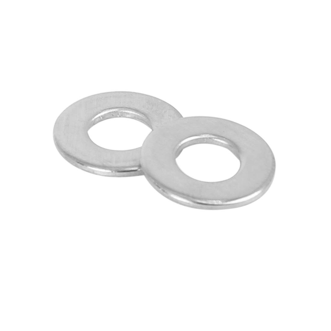 110 PCS M6x14x1.2mm Stainless Steel Flat Washer Car Fastener Sealing Gaskets