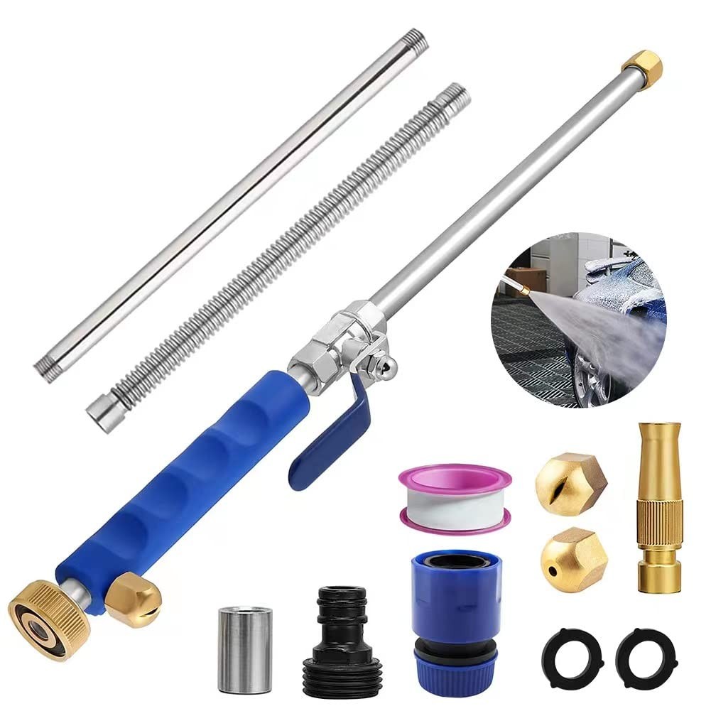 Jet Nozzle 2-in-1 High Pressure Power Washer, Watering Sprayer Cleaning Tool,…