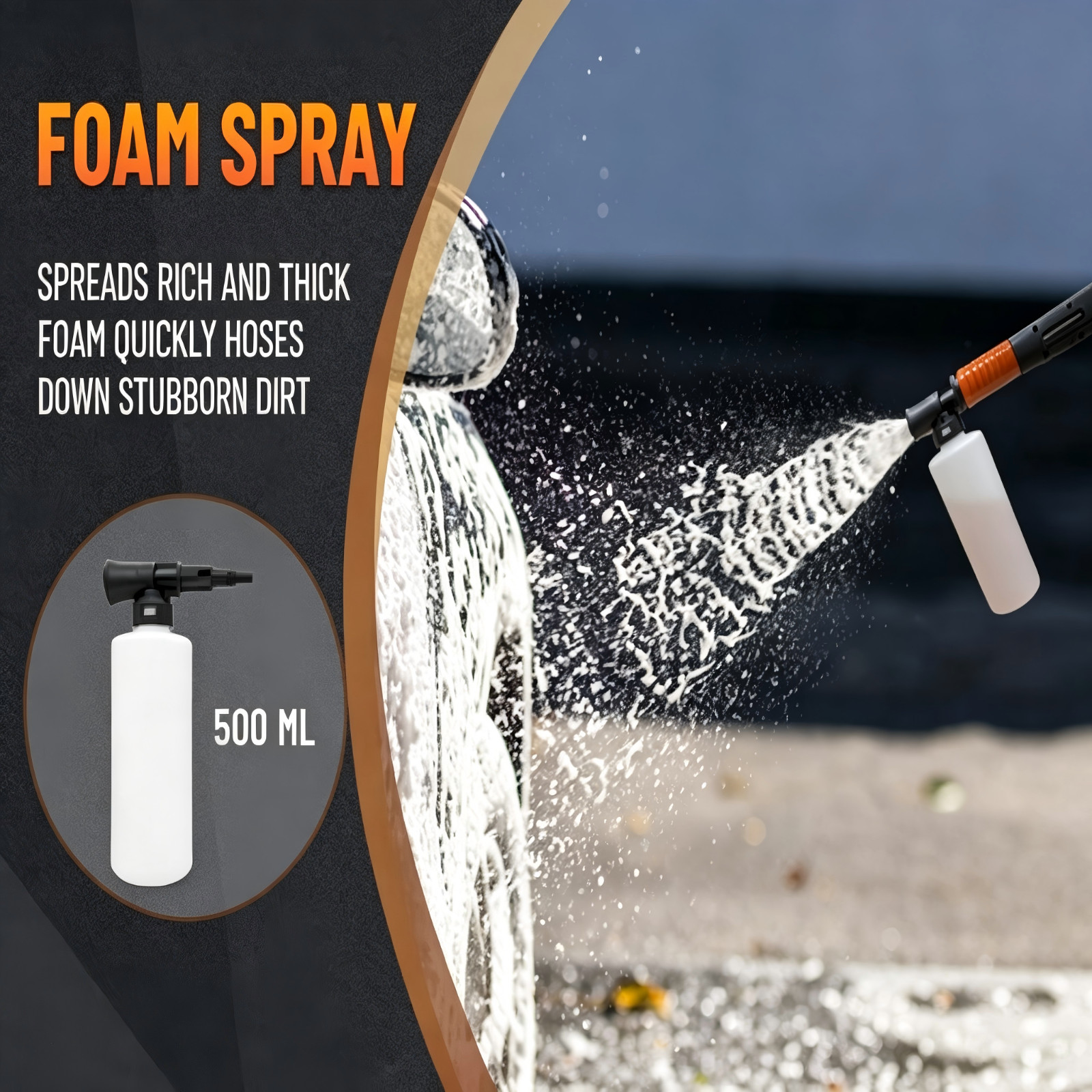 Pressure Washer 4500PSI 3.9GPM, 15-Level Touch, 4 Wheels, 4 Nozzles, for Car