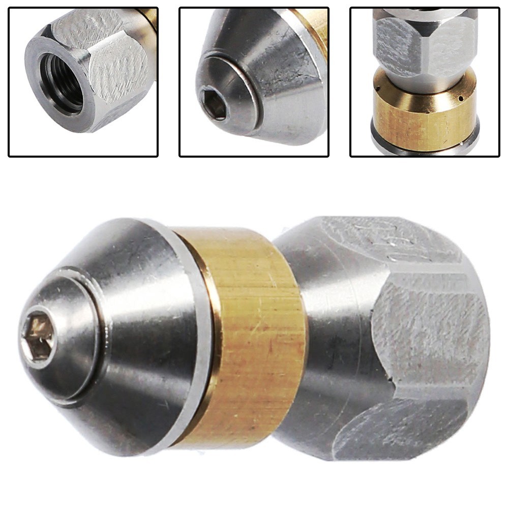 High Pressure Nozzle Swivel Unclog Spray 1/8inch 1PCS Adpat Car Washer