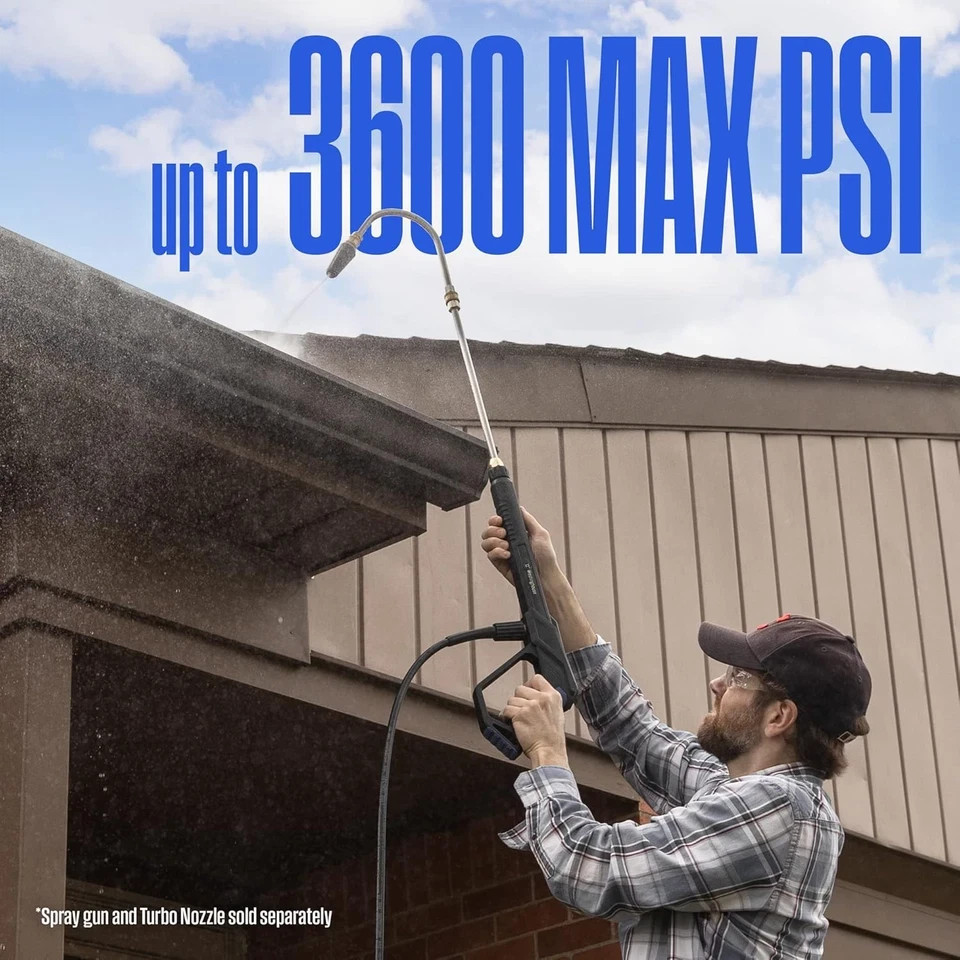 Westinghouse 13” Pressure Washer Gutter Cleaner Wand – 3600 Max PSI, 1/4” Connec