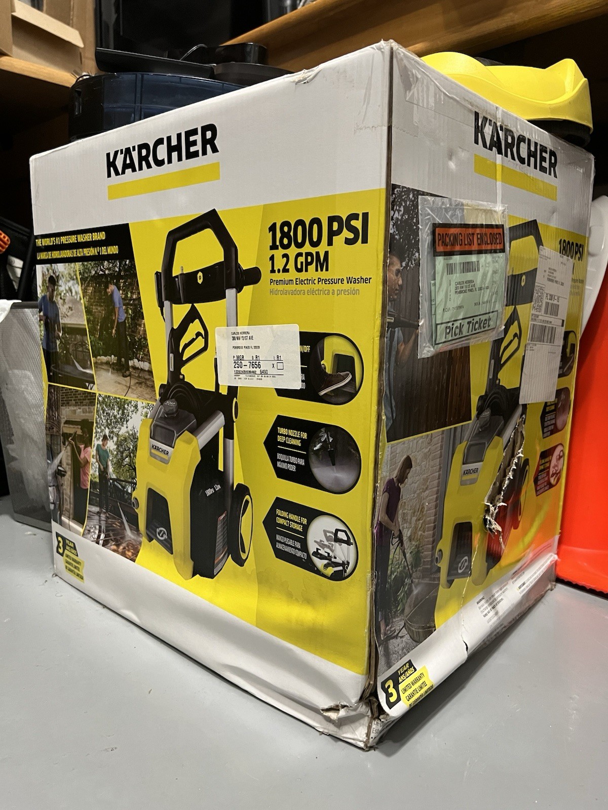 Karcher 1800 PSI Electric Pressure Washer 1800 PSI 1.2 GPM Portable