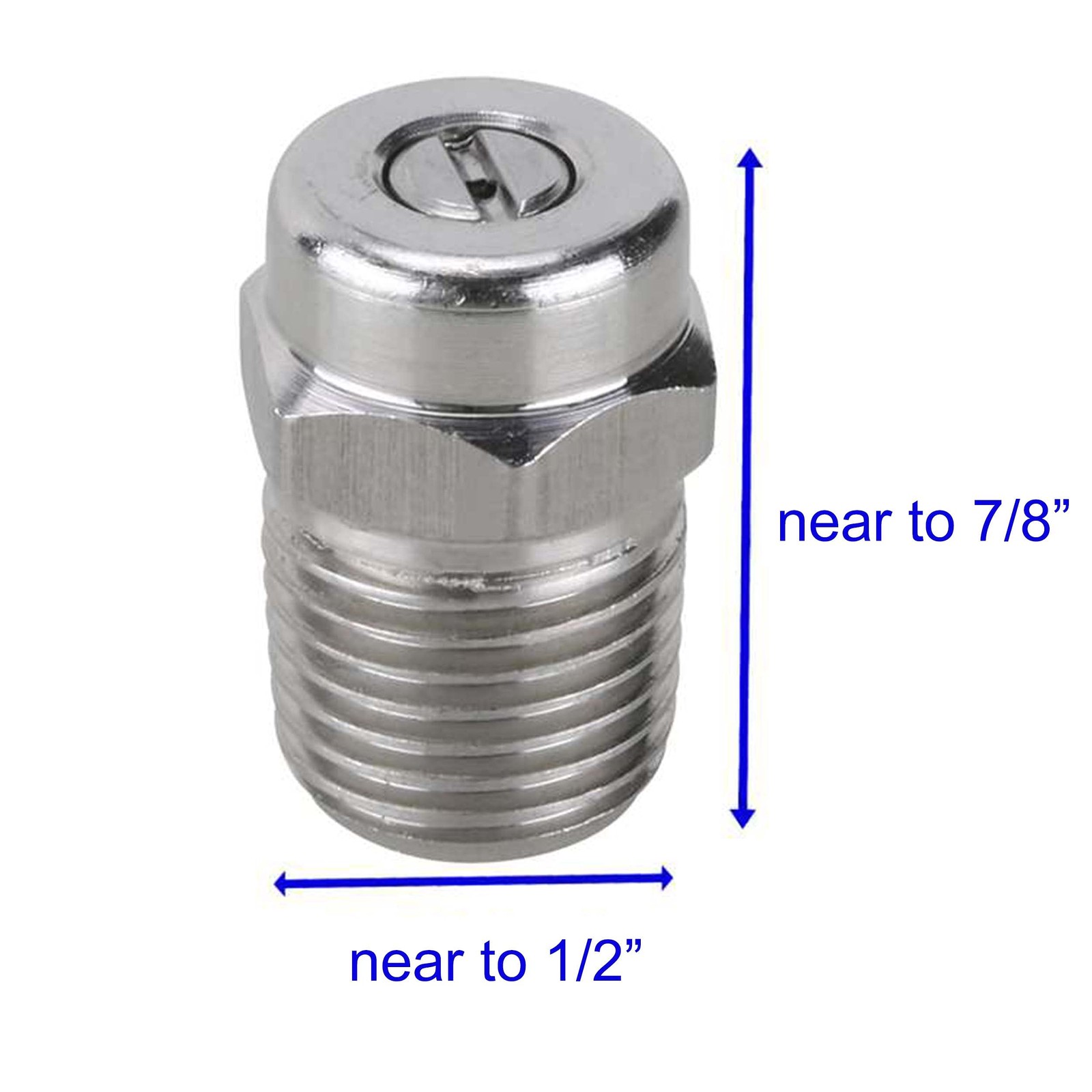 Pressure Washer Nozzle 25 Degree Orifice 1.5 1/4 Inch NPT Male 4000PSI