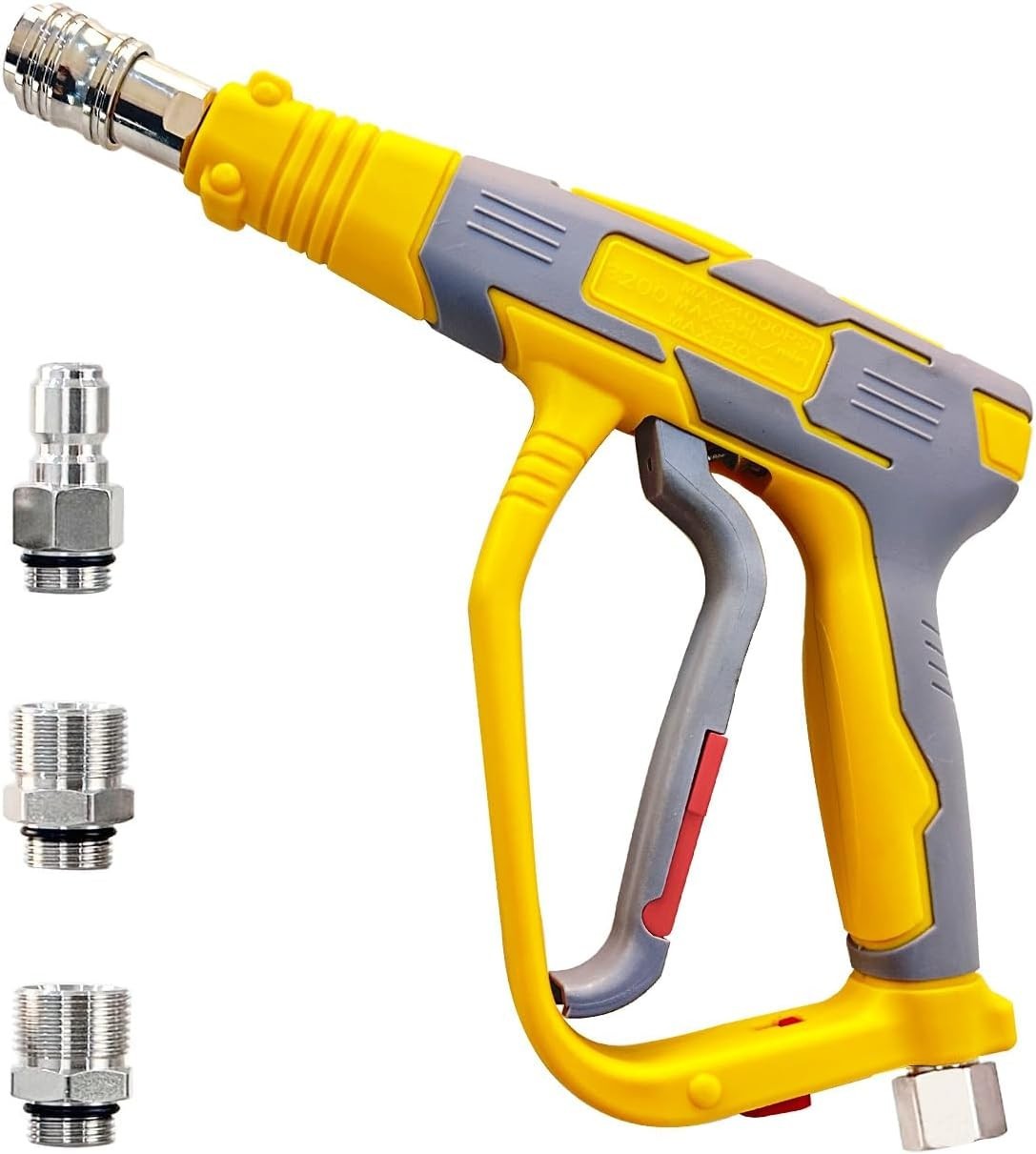5000 PSI Short Pressure Washer Gun with Quick Connects for Efficient Cleaning