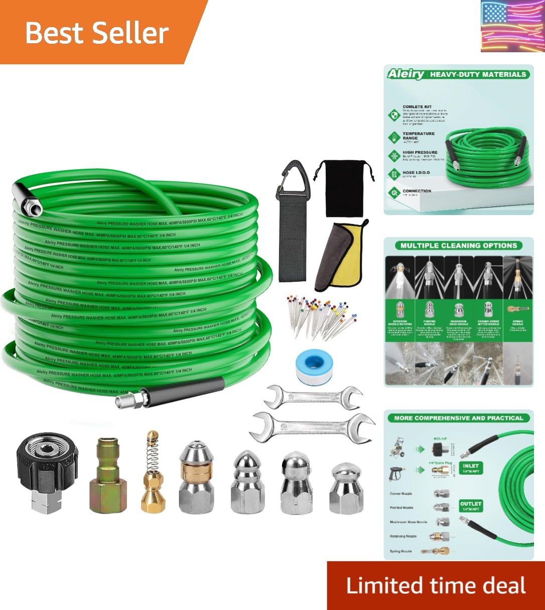 Sewer Jetter Pressure Washer Drain Kit