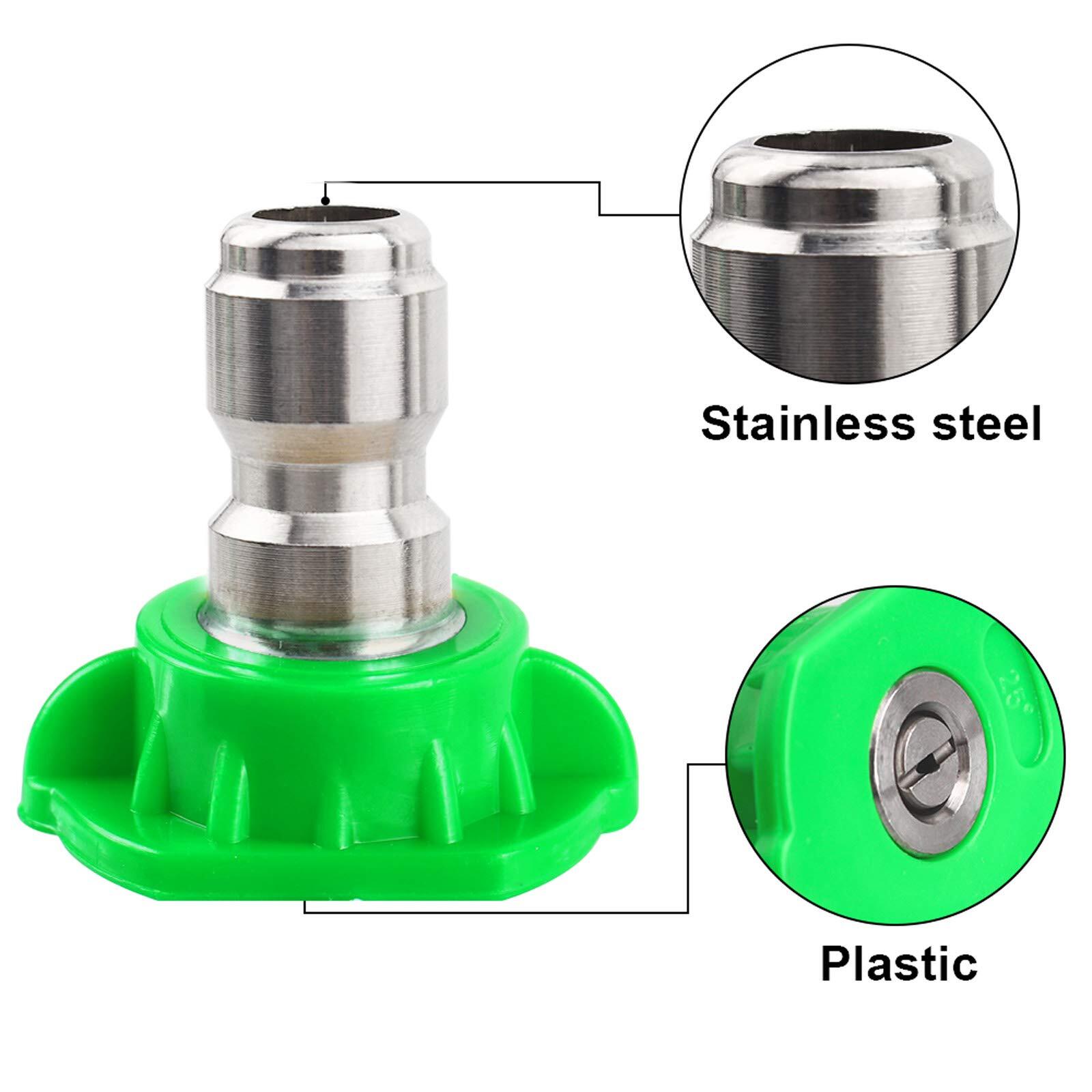 Power Pressure Washer Tips 5-piece Nozzle Set Quick Connect 4,500 PSI / 2.5 GPM