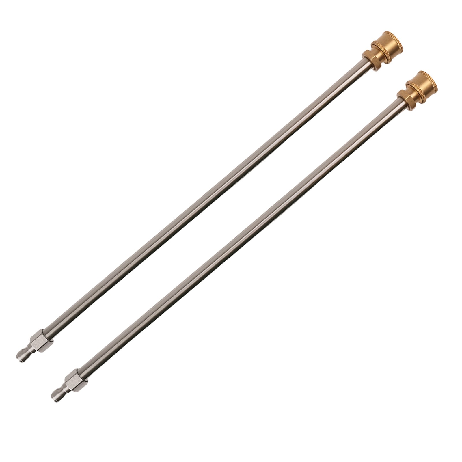 2 Pack Pressure Washer Lance Extension QC Stainless Steel Kit 4000PSI Maximum