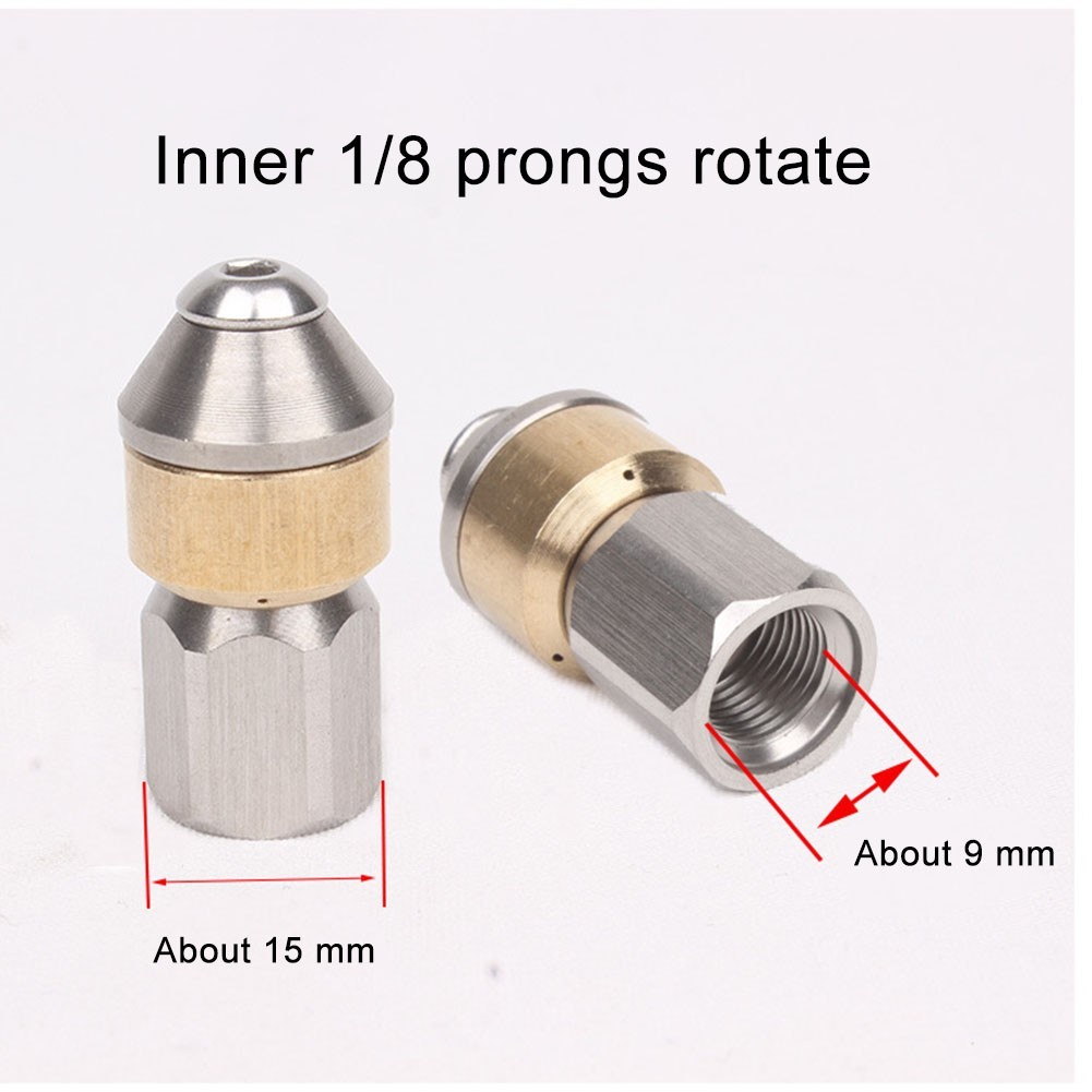 High Pressure Nozzle Swivel Unclog Spray 1/8inch 1PCS 4000 PSI Car Washer