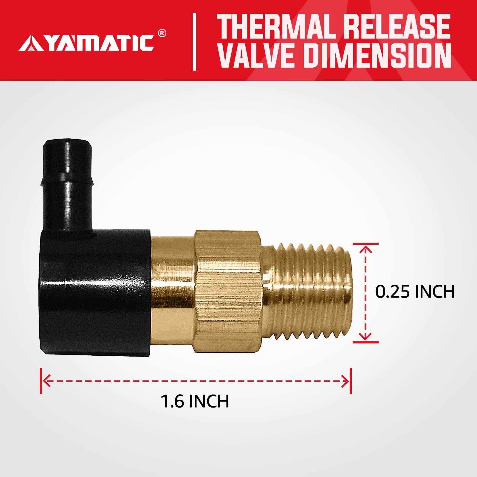 Heavy Duty Thermal Release Valve for Pressure Washer Pumps Replacement Fit Al…