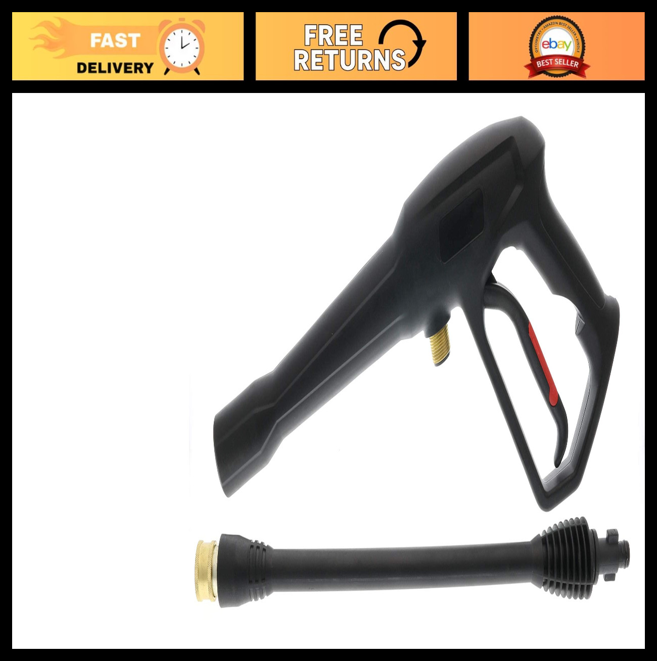 High-Pressure Spray Gun & Wand for Power Washers RY14122, RY141600, 1900PSI