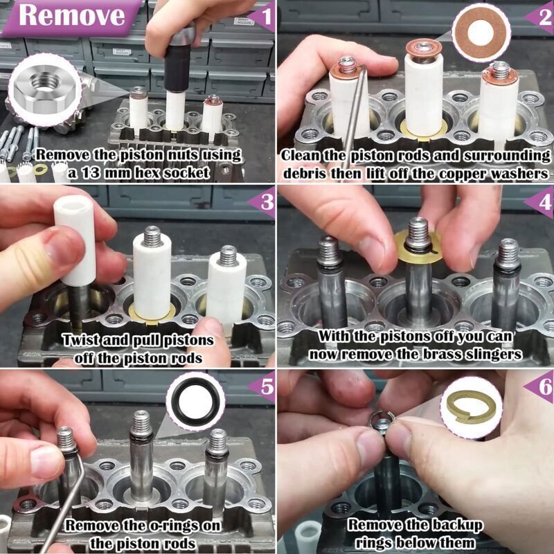 AR2546 Ceramic Plunger Repair Kit Fit Annovi Reverberi Pressure Washer Pumps RK