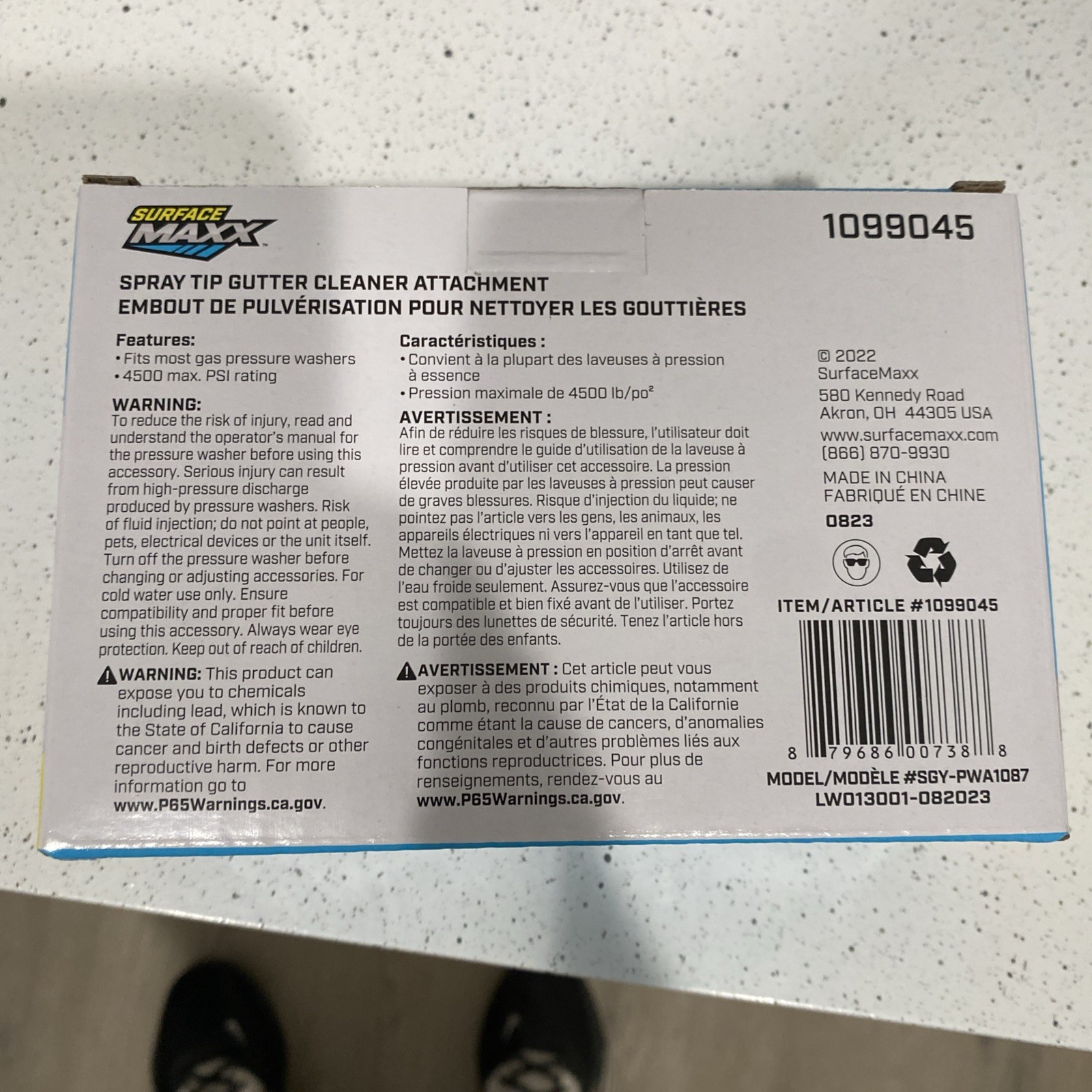 Surface Mac Spray Tip Gutter Cleaner Attachment 1600 To 4500 Psi
