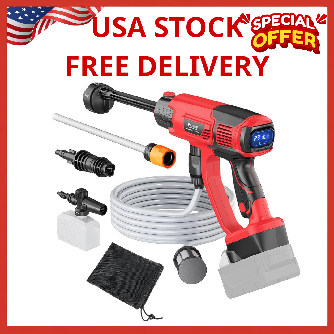 “Cordless Pressure Washer for Milwaukee M18 Battery, Portable Cordless Power Was