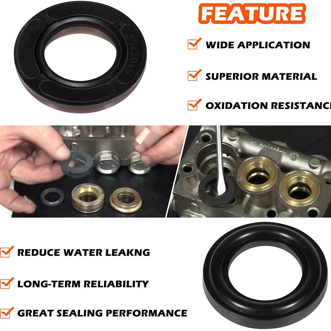 General Pump Kit 69 Replacement Seal Packing K69 GP Interpump TS2010 TS1511