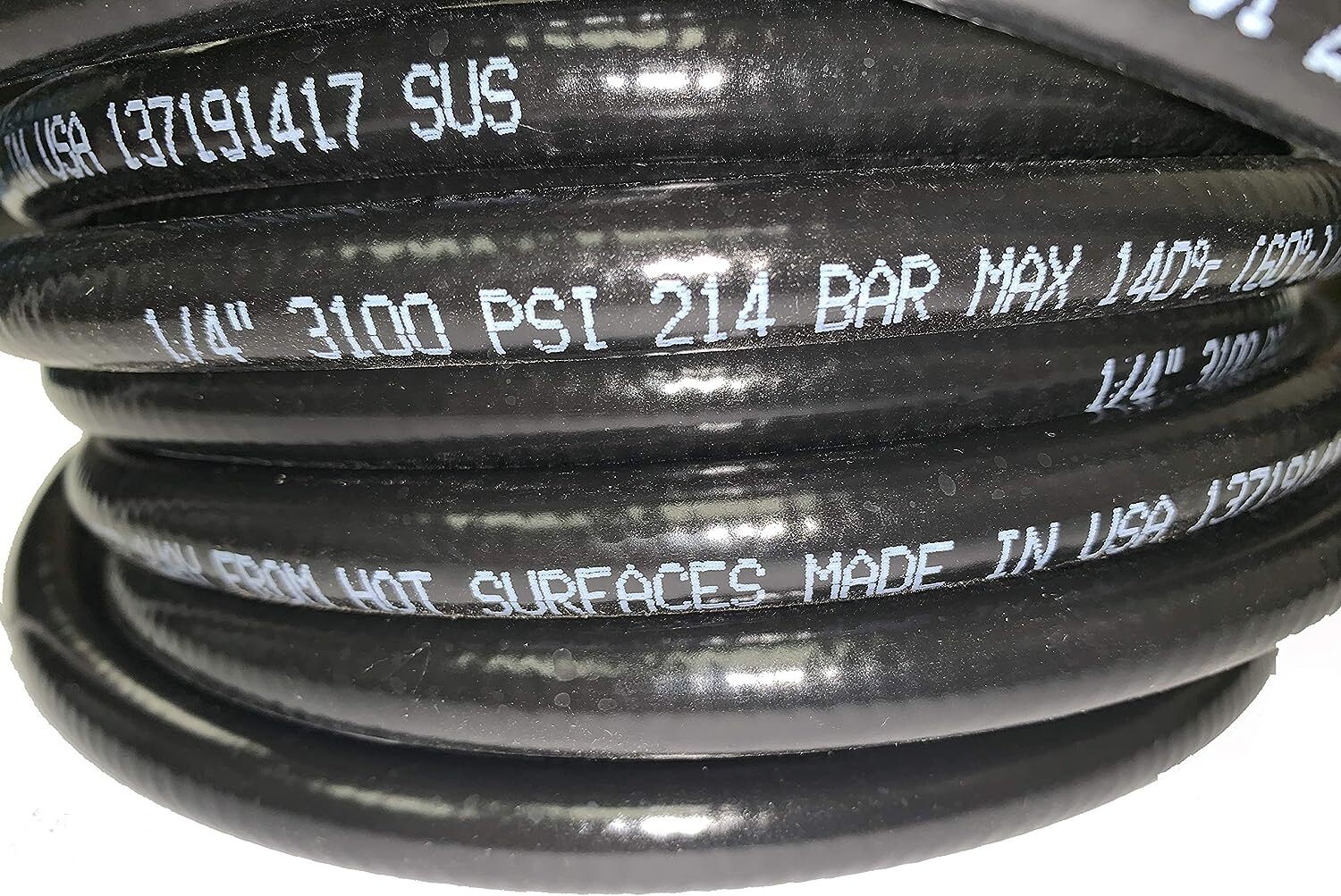 3100 PSI Pressure Washer Hose 1/4″ X 25 Ft Briggs Stratton Craftsman 375 Generac