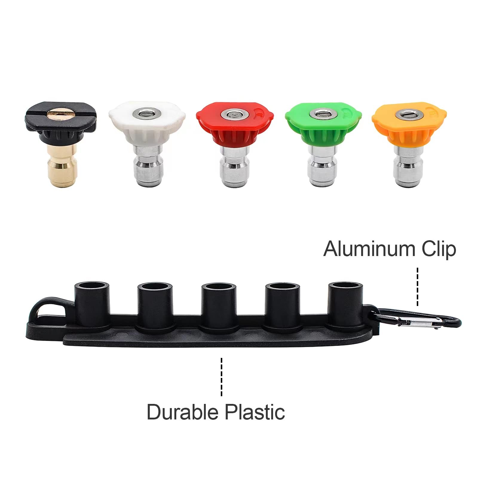 Pressure Washer Tips Set Of 5 Pressure Washer Nozzle Tips With Nozzle Holder 1/4