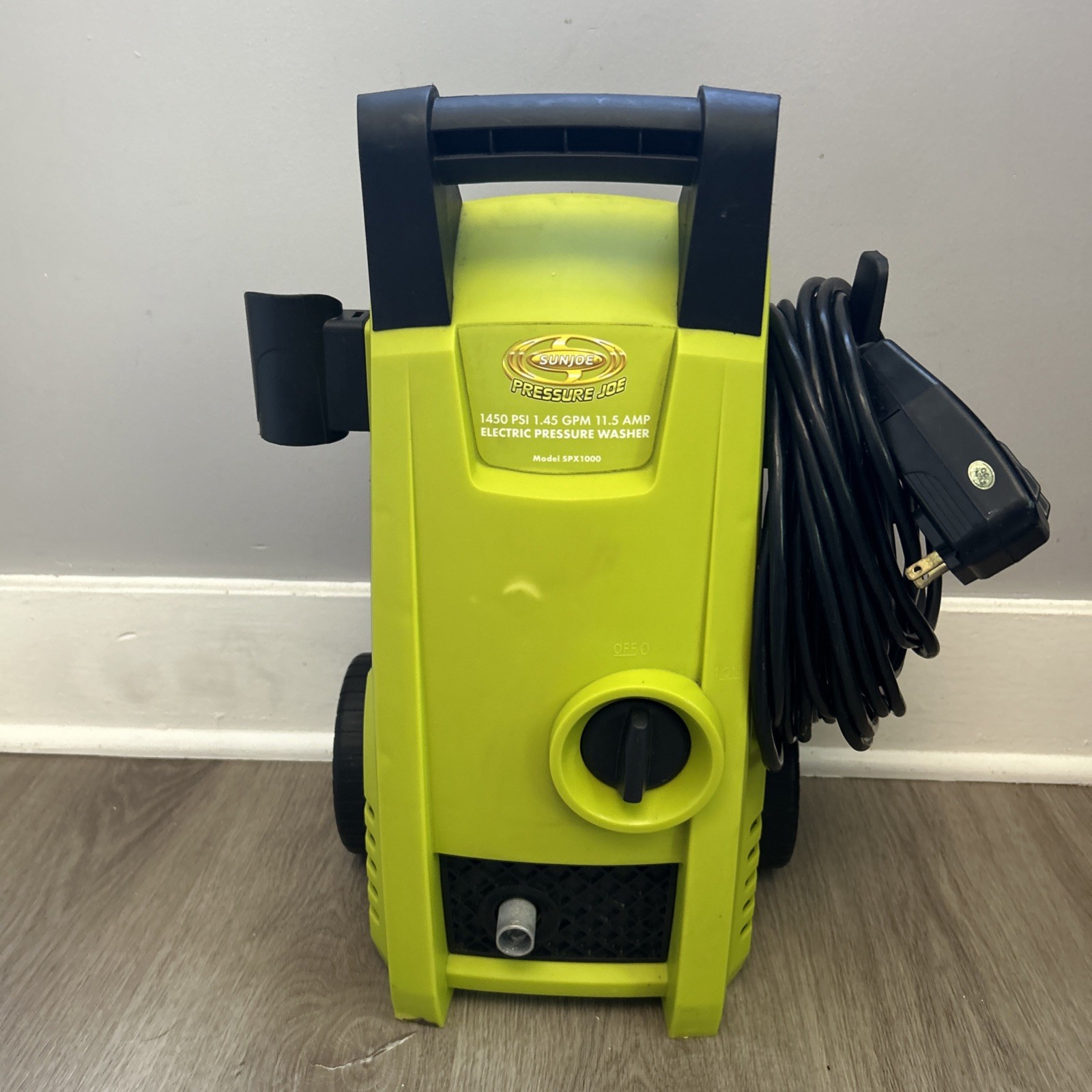 Sun Joe Electric Pressure Washer ONLY 1.1 GPM SPX1000 Portable Water Cleaner