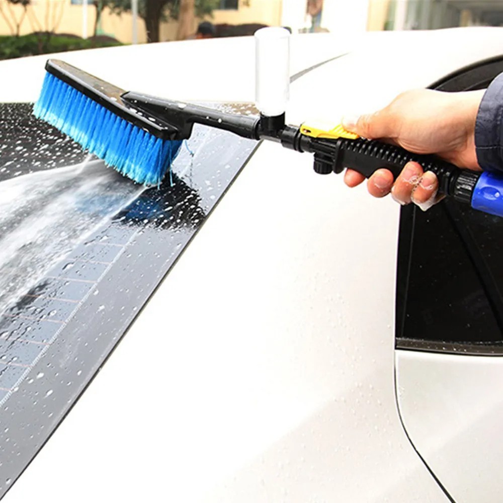 High Pressure Car Wash Brush with Foam Dispenser for Deep Cleaning & Shine US
