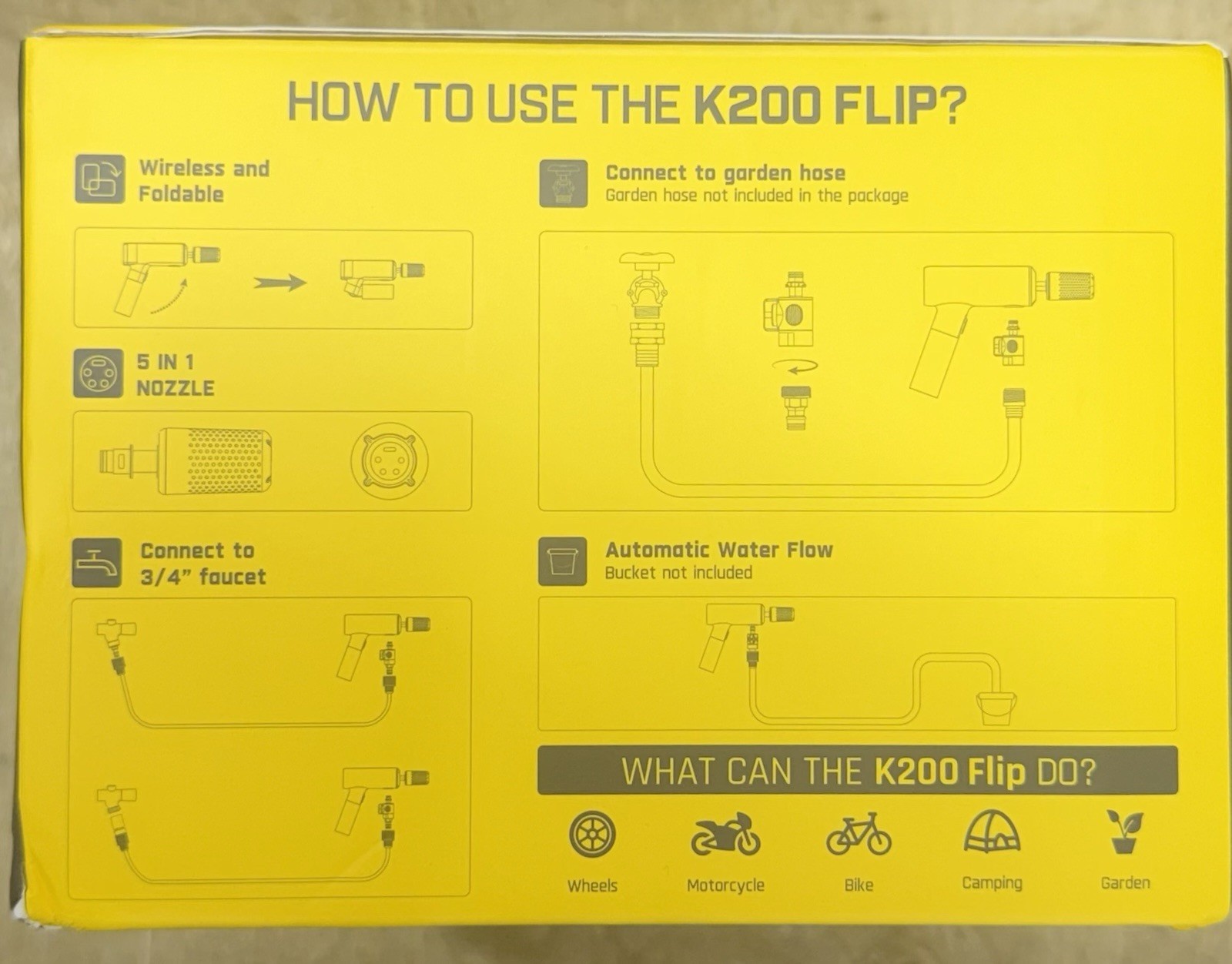 Fanttik K200 Flip Cordless Portable Washer 5-in-1 Nozzle /New Sealed-