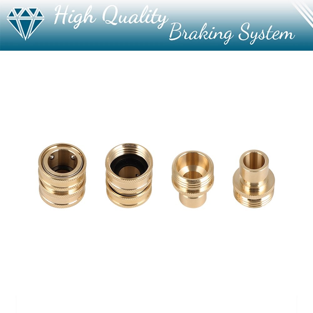 3/4″ Garden Hose Quick Connect Water SOLID Brass Female Male Connector Set New