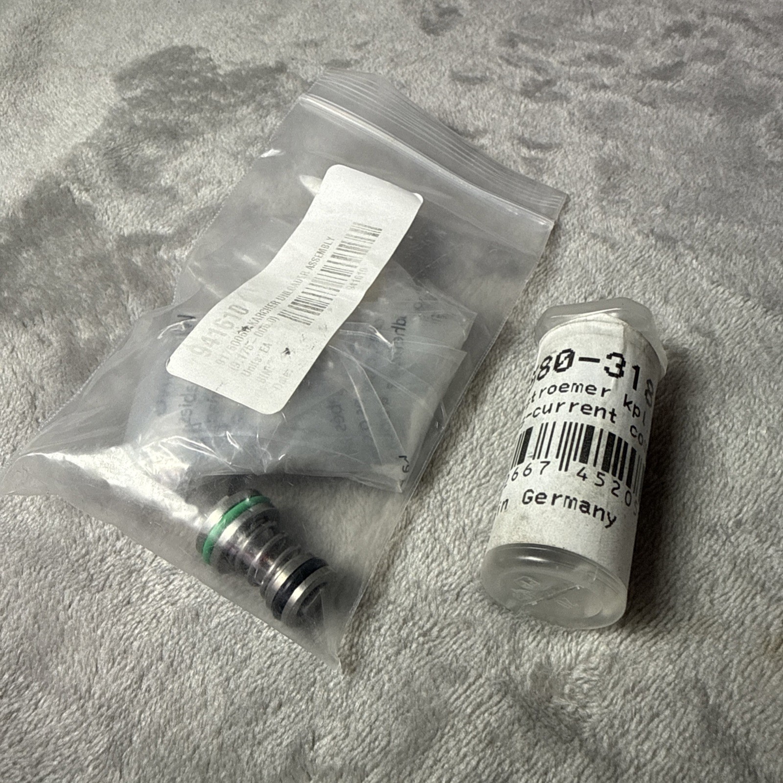 Karcher Unloader Valve -4. 580-318.0 Unloader Assembly 941610 Parts 3pc NEW READ