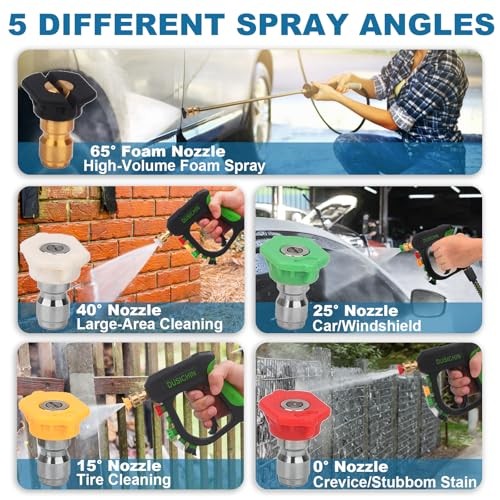 DUS-007 Snow Foam Lance Foam Cannon Adjustable Jet Wash, Quick Release Black