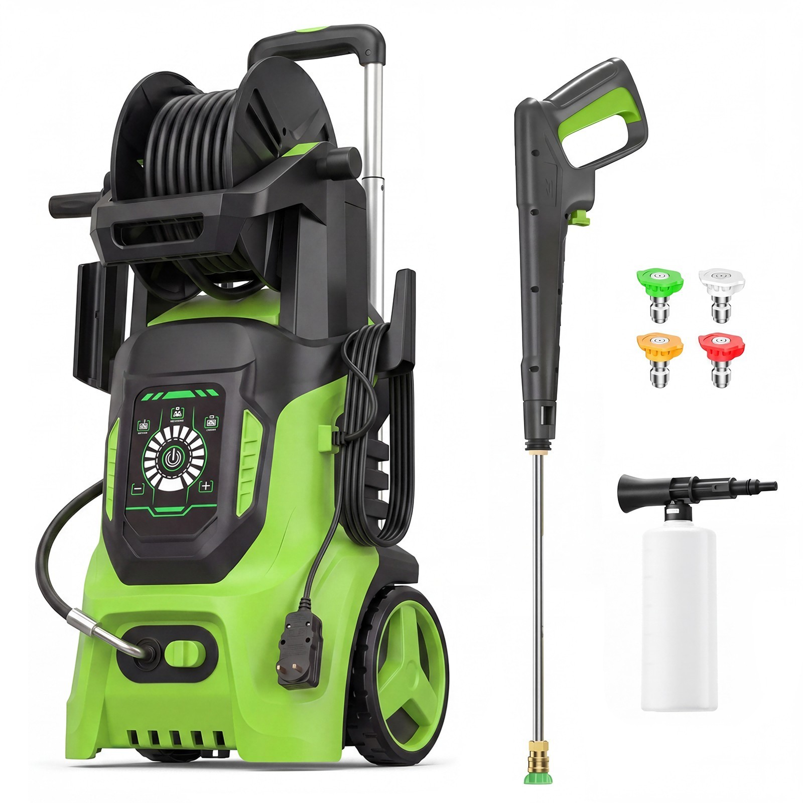 Electric Pressure Washer 5000PSI 3.0GPM, 15 Level Adjustable Touch Screen