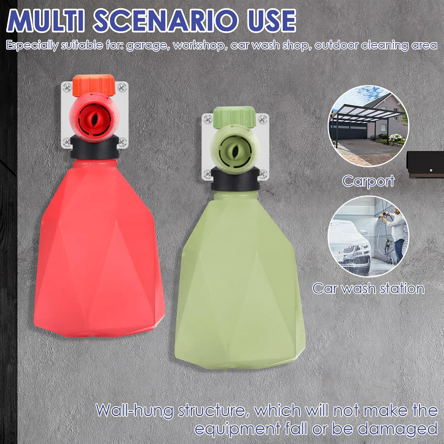 4 Pack Foam Cannon Holder Pressure Washer Holder 1/4 Inch Quick Connect