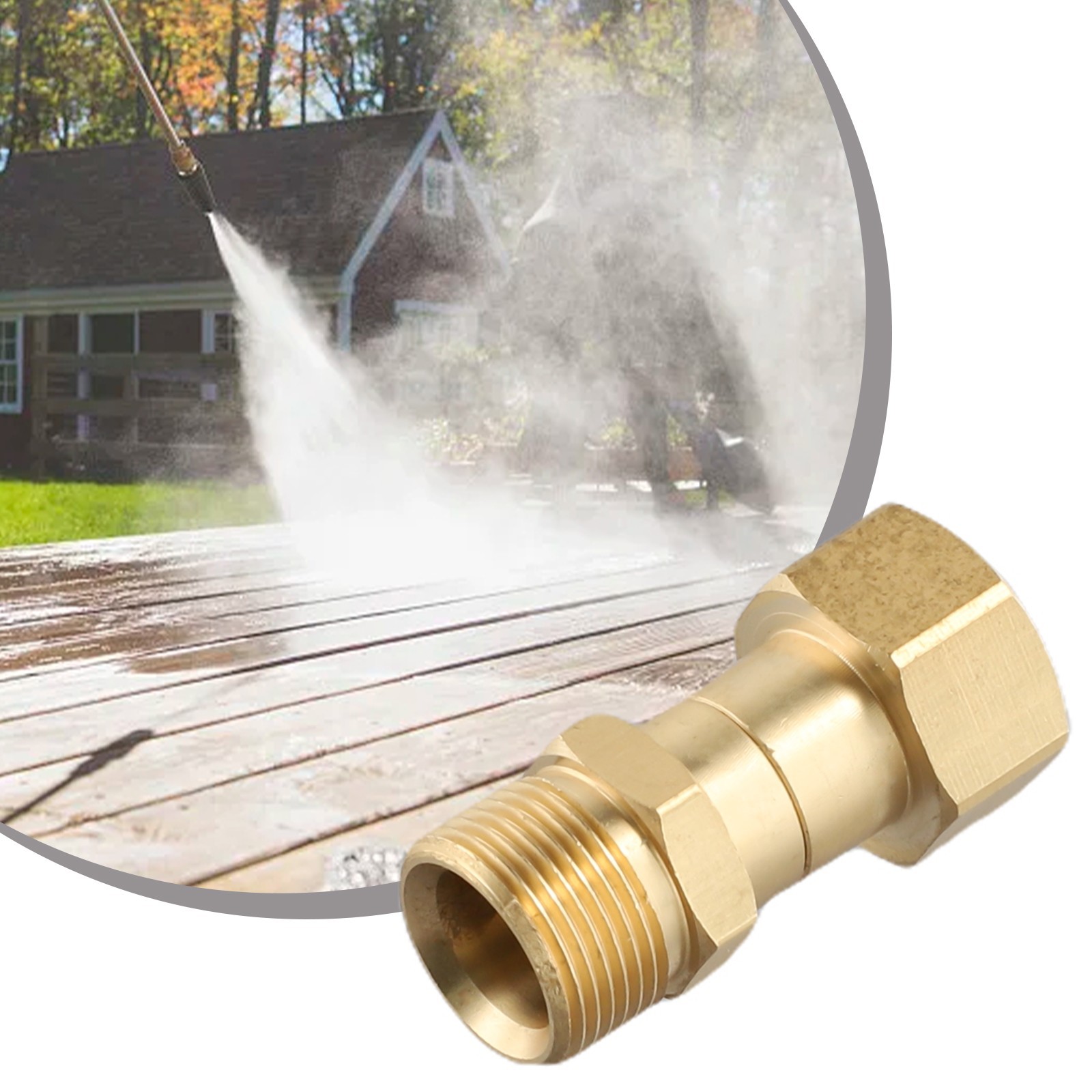 M22 14mm ADAPTER / COUPLER For Power Pressure Washer Water Pump Hose Fittings