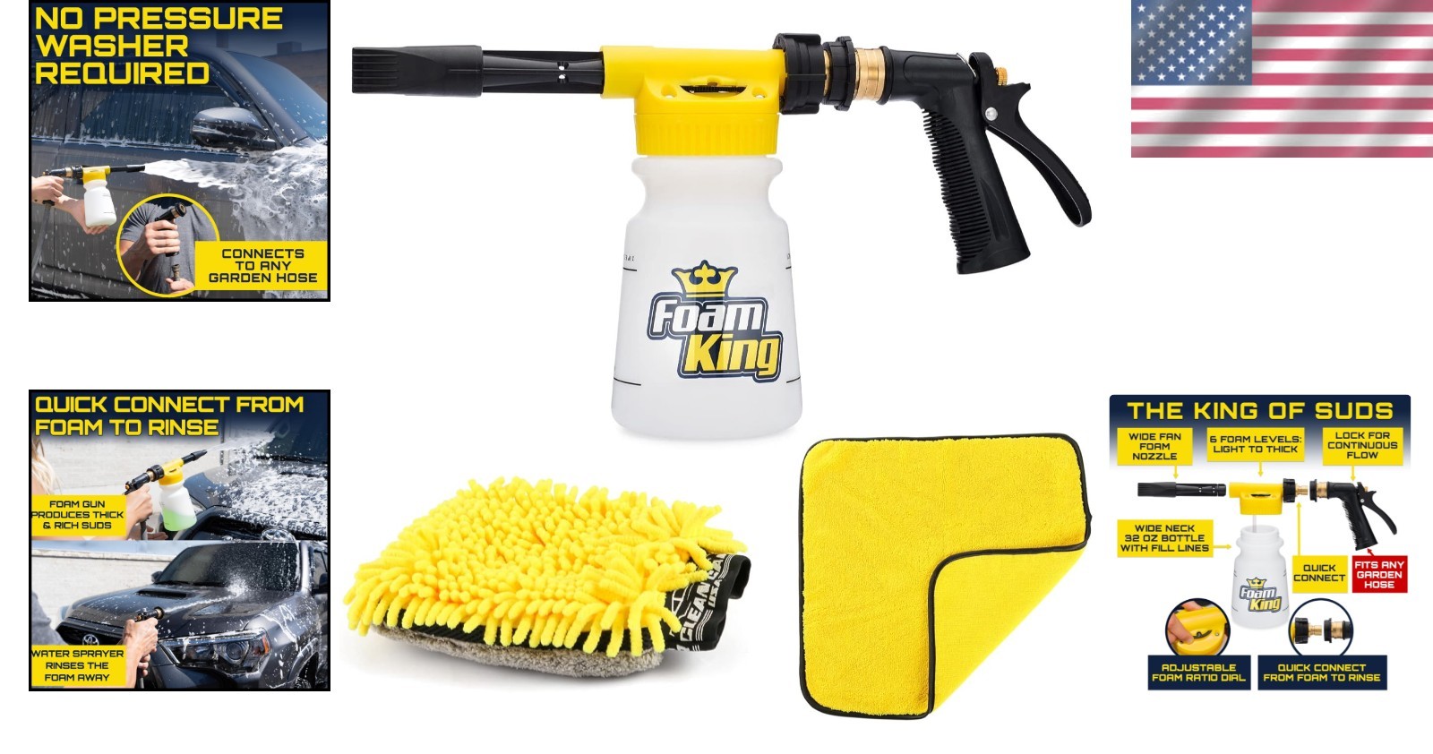 Auto Detailing Set with Microfiber Mitt