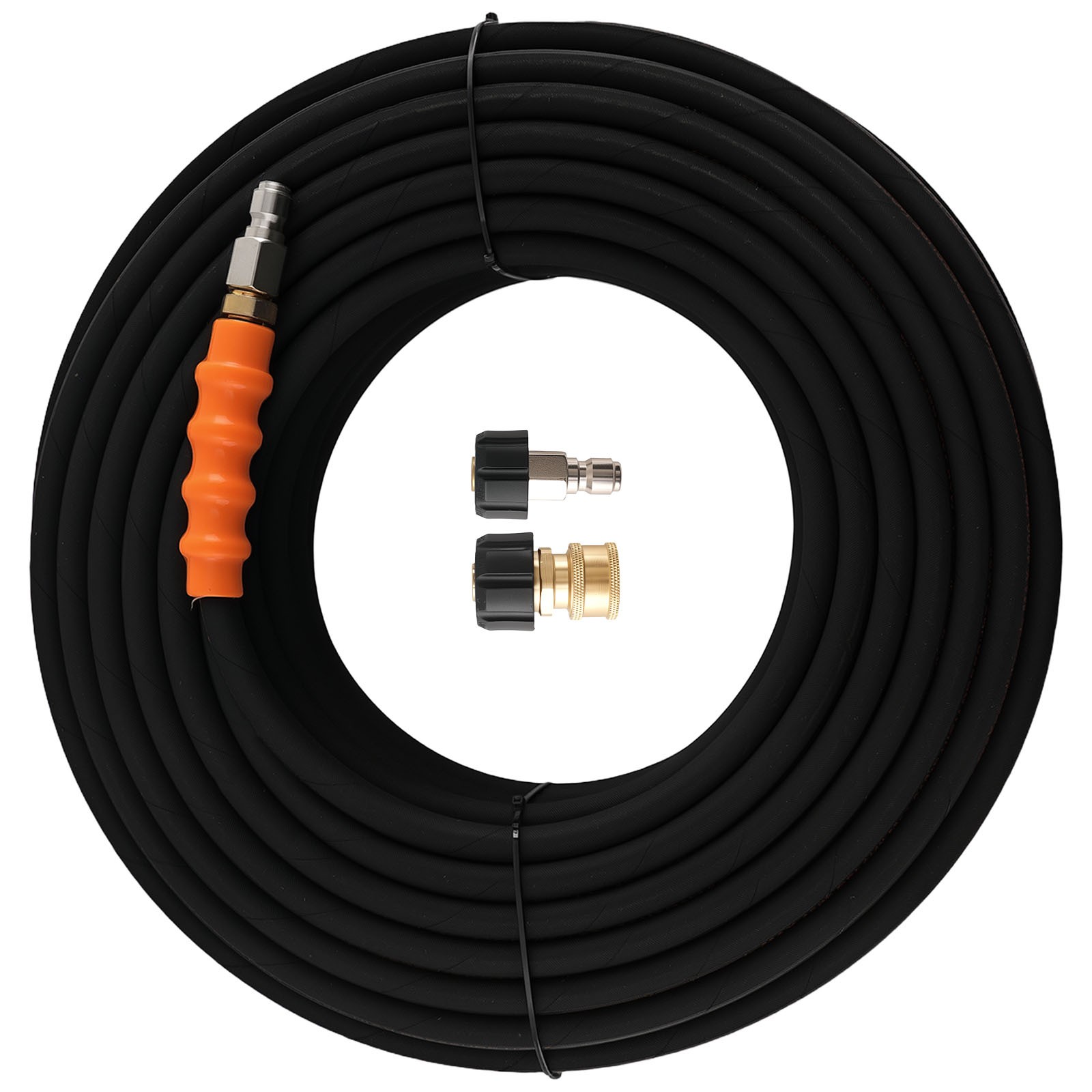 1/4″ Pressure Washer Hose 150 Feet 4200PSI Steel Braided Rubber Kink Resistant