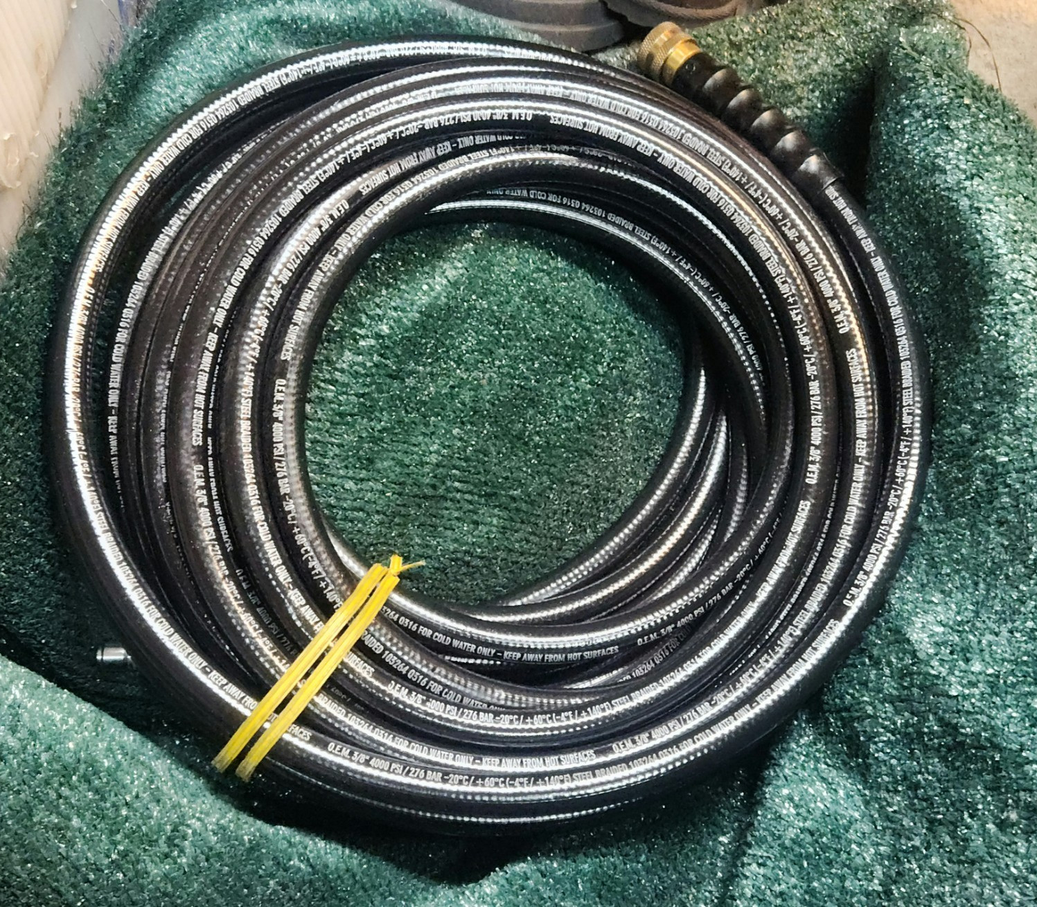 HUSQVARNA 597701101 PRESSURE WASHER HOSE 50FT 3/8″ 4000PSI/276 BAR STEEL-BRAIDED
