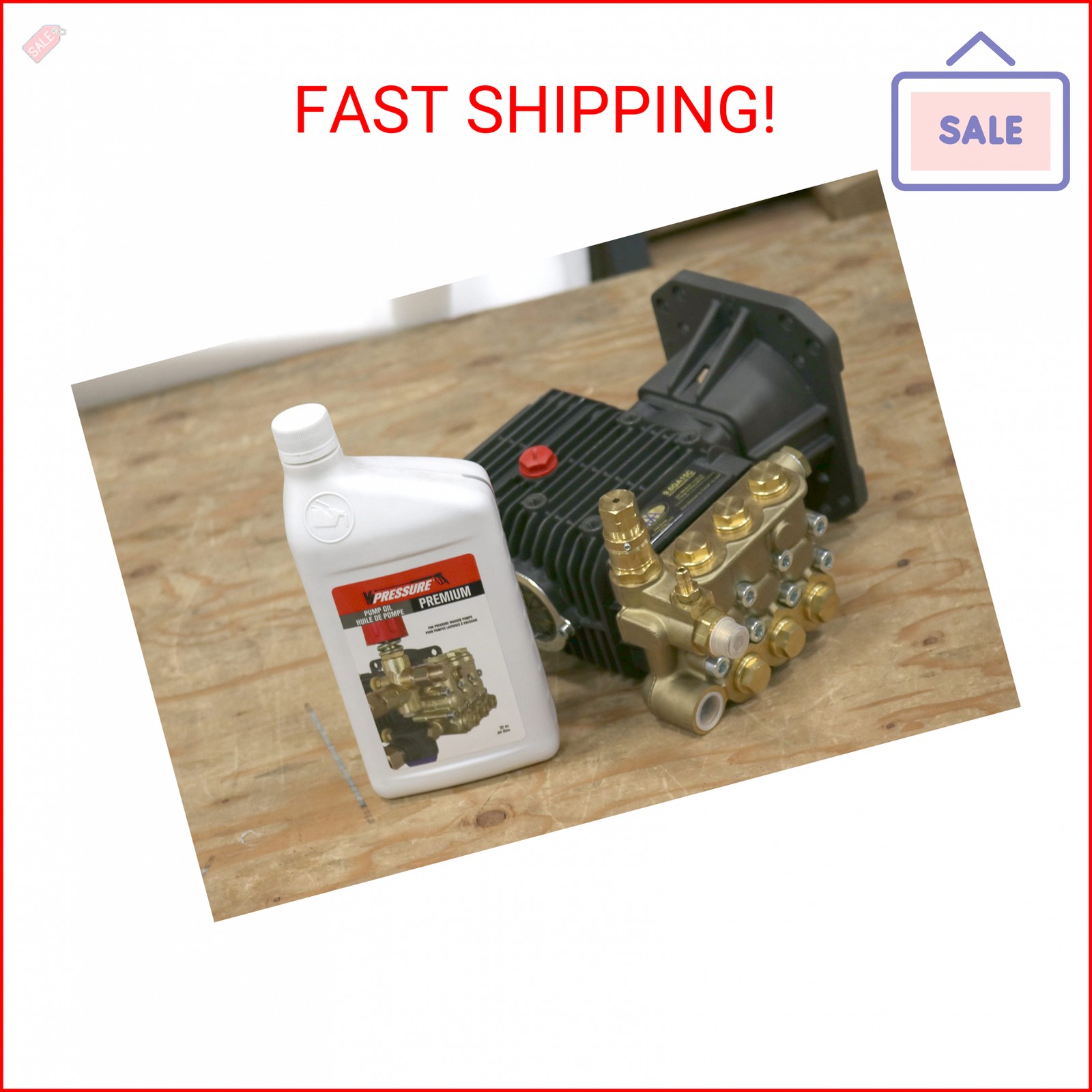 Valley Industries Pressure Washer Premium Pump Oil – 1 Liter, Black, (PK-8549000