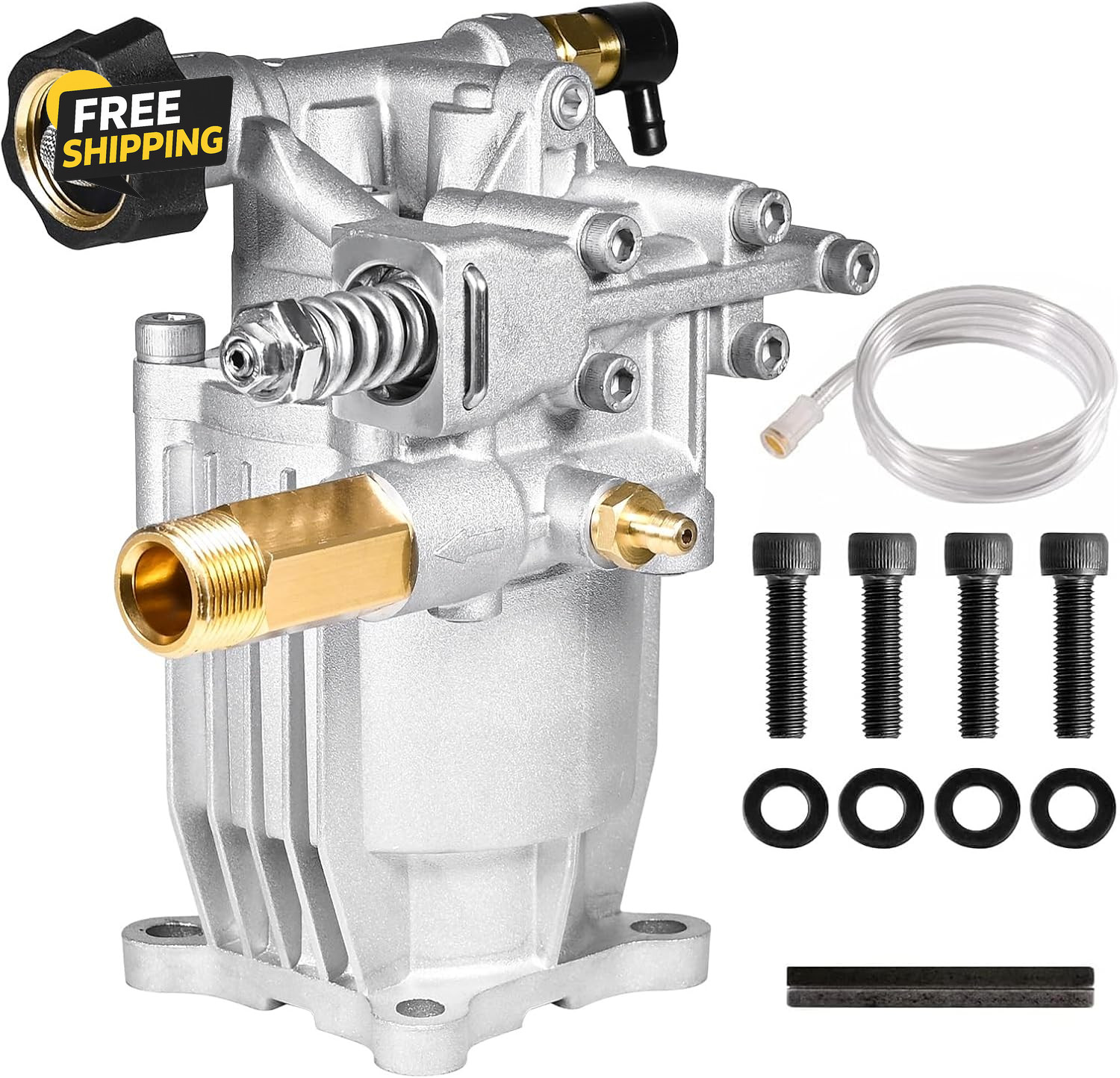 3400 PSI Pressure Washer Pump 2.5 GPM 3/4in Shaft Fits Honda GC160 GC190