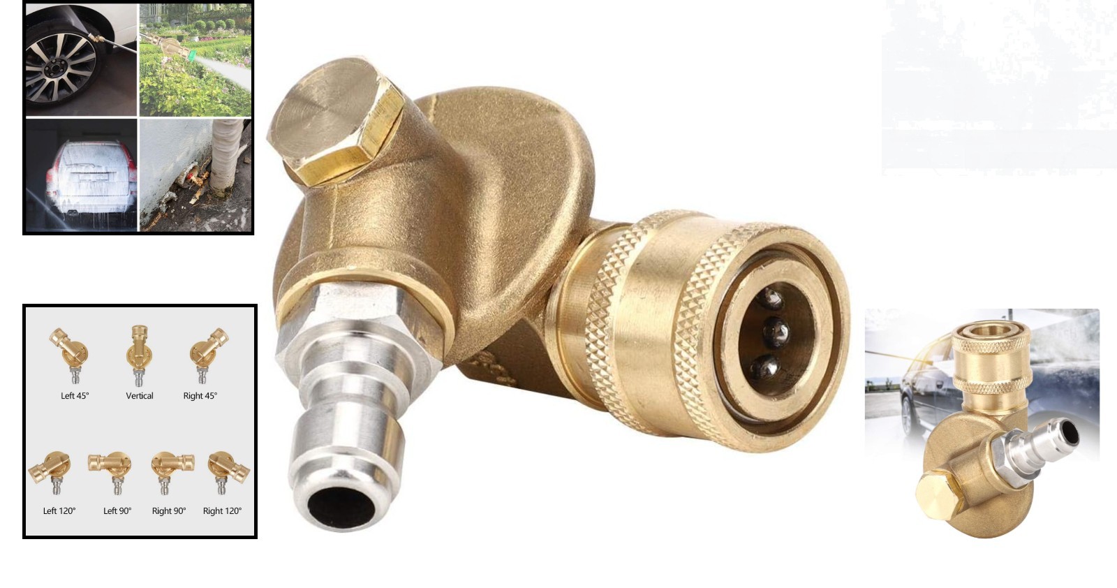 Heavy-Duty Brass and Stainless Steel Nozzle for Efficient High-Pressure Cleaning