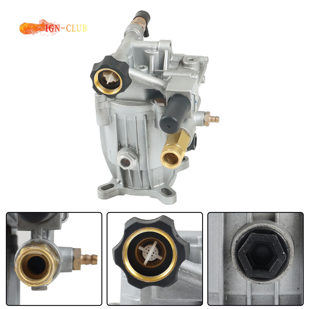 3000 PSI Power Pressure Washer Pump for 3/4″ Shaft Horizontal Washer Pump 2.5GPM