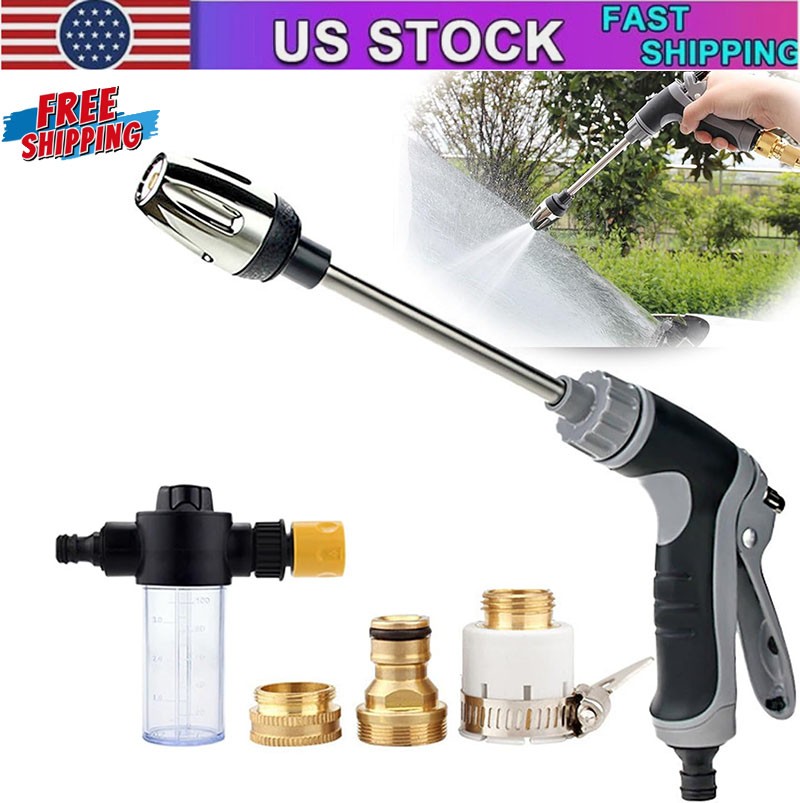 High Pressure Power Washer Water Spray Gun Nozzle Wand Attachment Garden Hose