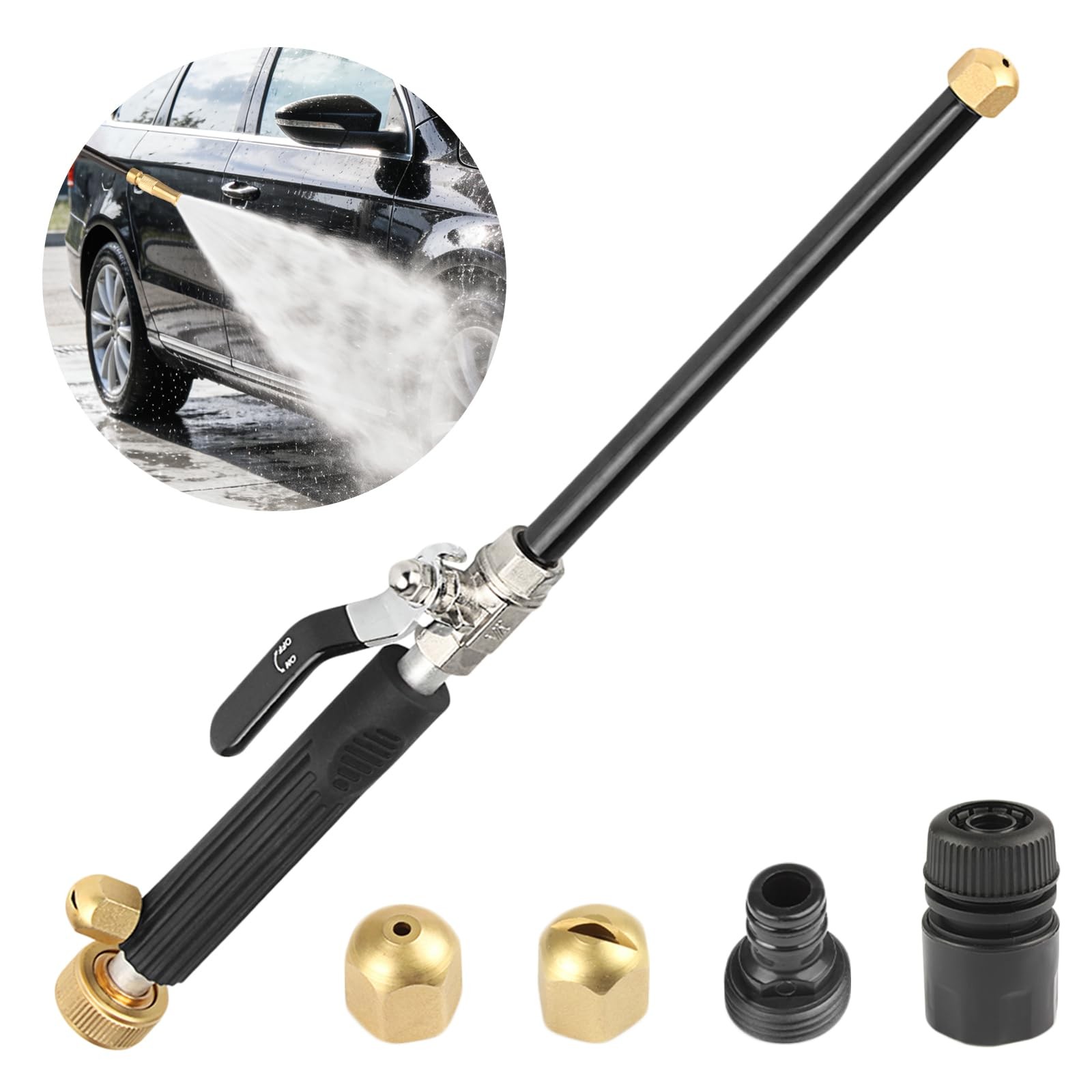 Hydro Jet High Pressure Power Washer Wand – Portable High Pressure Water 2 No…