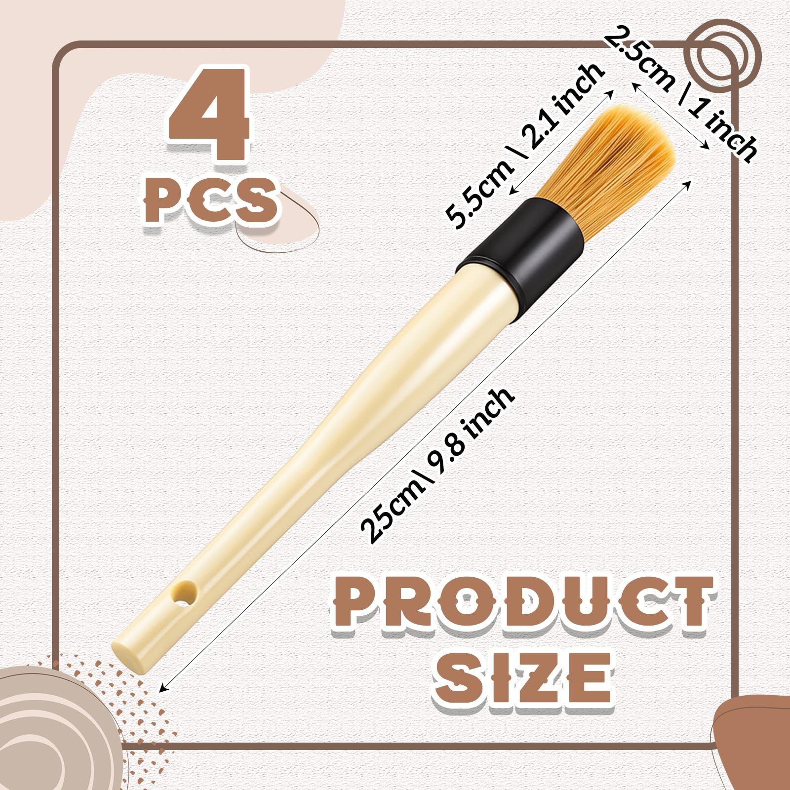 Patelai 4 Pack of Parts Cleaning Brush Home and Auto Use Cleaner for…