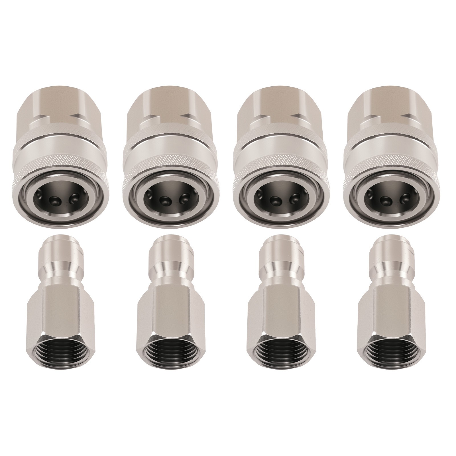 NPT Quick Socket Adapter 3/8″ for Pressure Washer Hose Valve Cleaner 8PCS