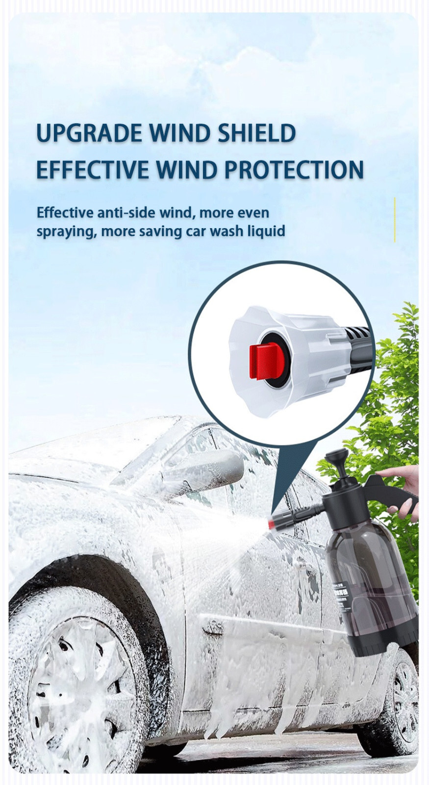 Car Detailing Washing Pressure Wash Kettle Sprayer Accessories For Home Garden