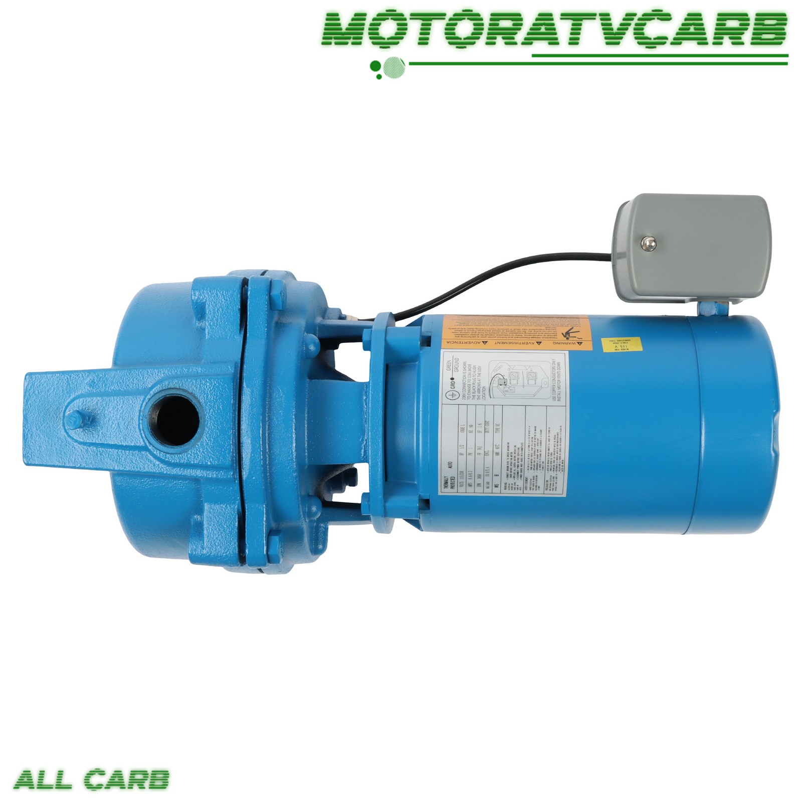 ALL-CARB 1/2 HP Dual Voltage 115/230 Volt Single Phase J5S Shallow Well Jet Pump