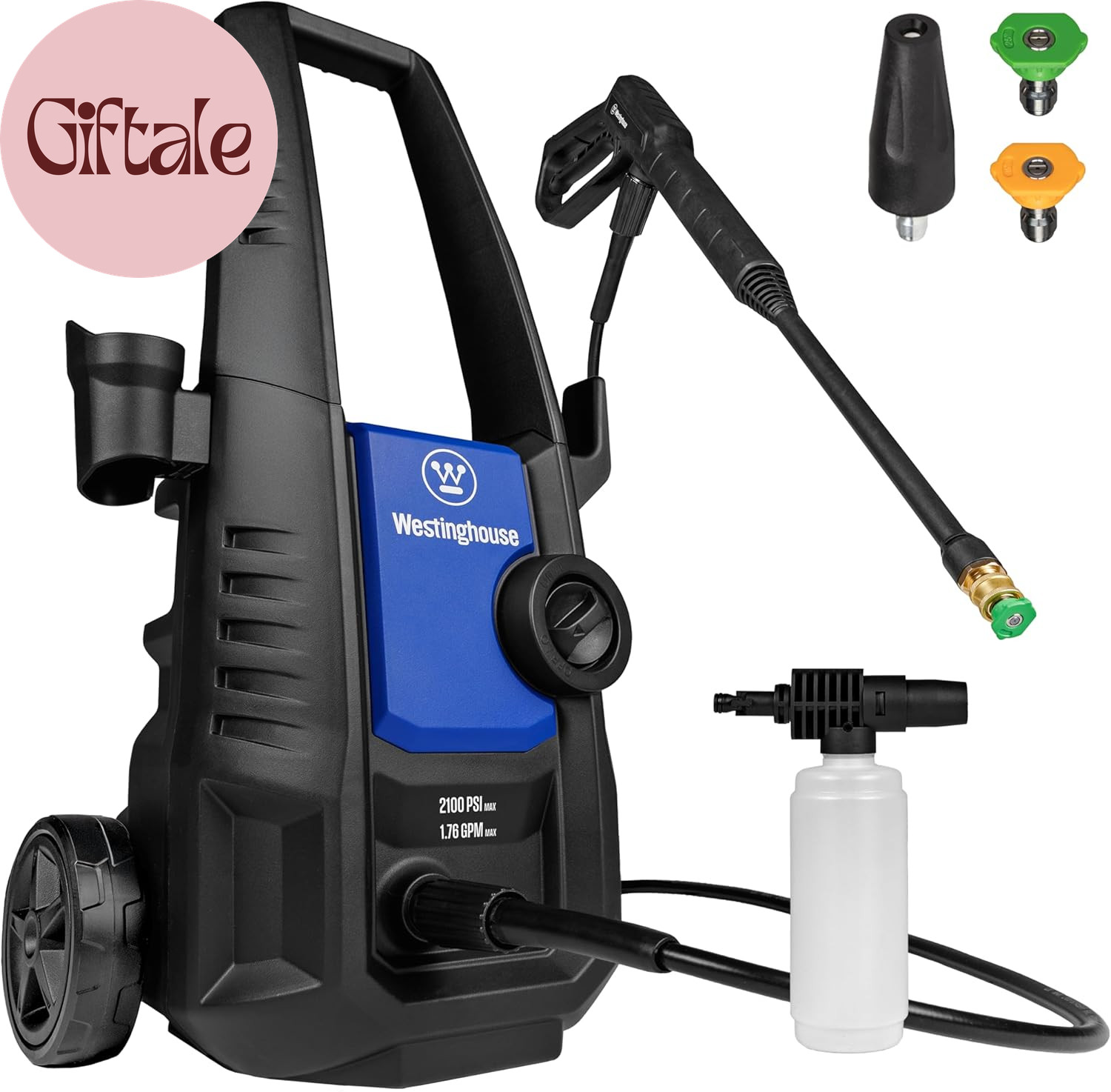 Epx3050 Electric Pressure Washer, 2100 Max PSI 1.76 Max GPM with Foam Cannon and